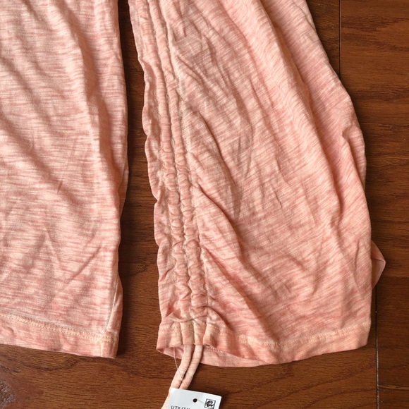 STYLE & CO pink top w/ruched sleeves & bows - Picture 3 of 7